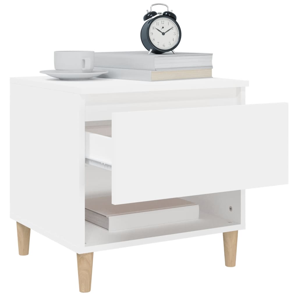 Bedside Tables 2 pcs White 50x46x50 cm Engineered Wood