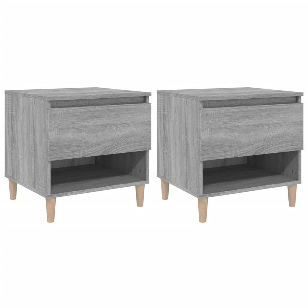 Bedside Tables 2 pcs Grey Sonoma 50x46x50 cm Engineered Wood