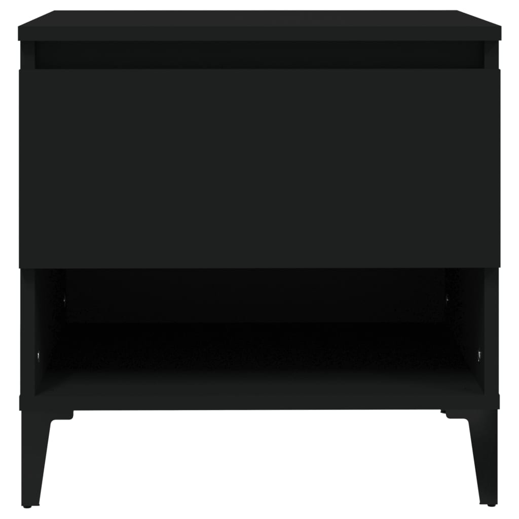 Side Table Black 50x46x50 cm Engineered Wood