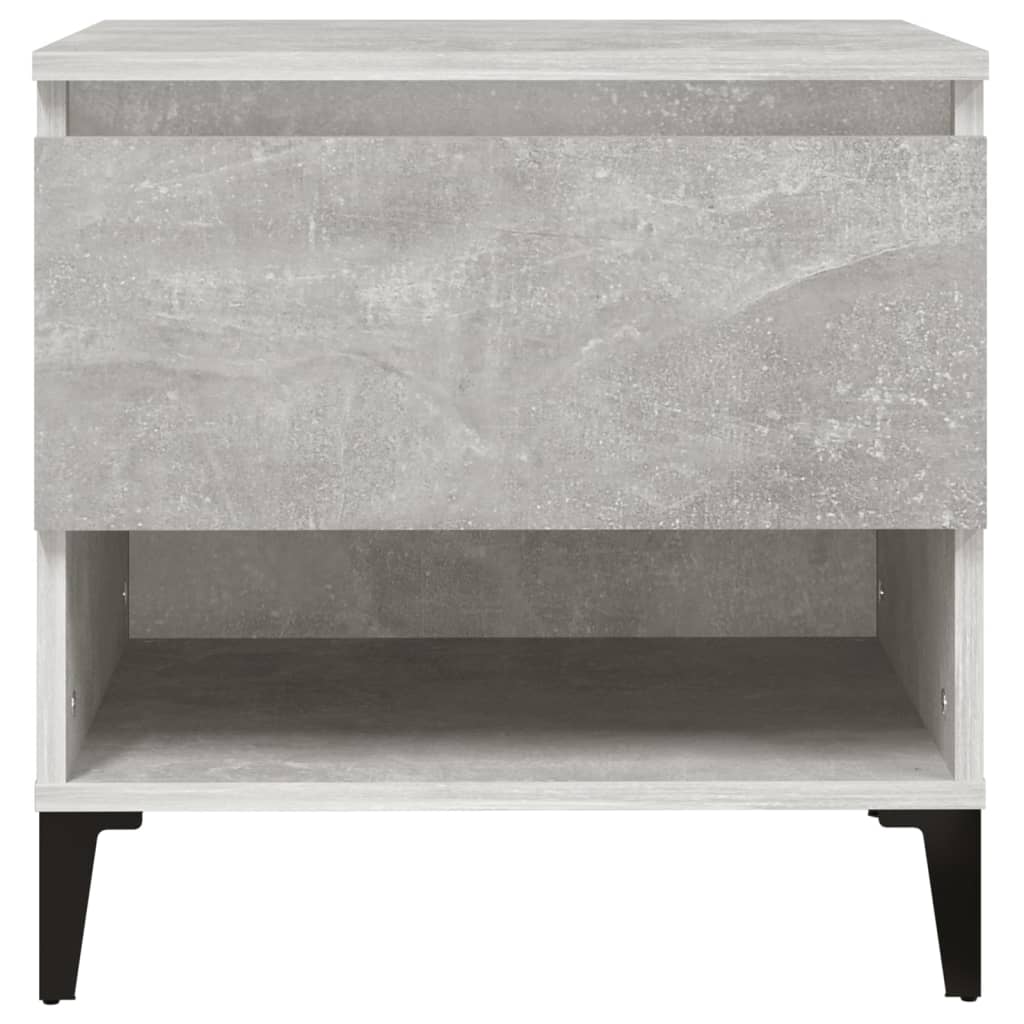 Side Tables 2 pcs Concrete Grey 50x46x50 cm Engineered Wood