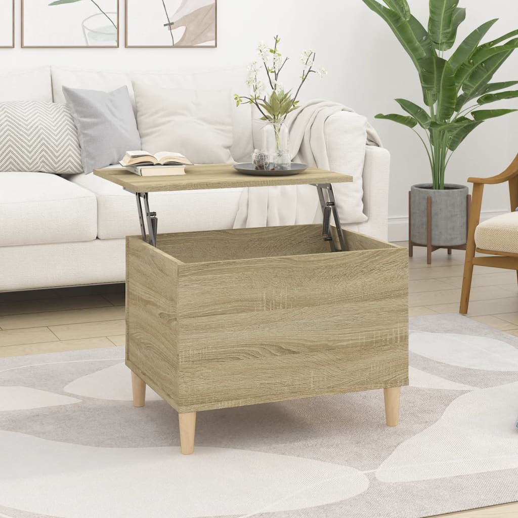 Coffee Table Sonoma Oak 60x44.5x45 cm Engineered Wood