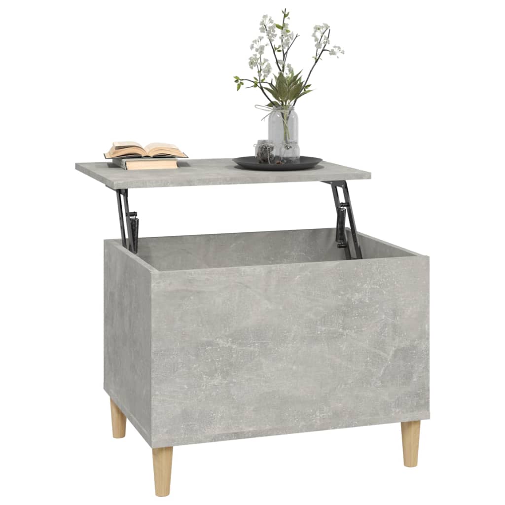 Coffee Table Concrete Grey 60x44.5x45 cm Engineered Wood