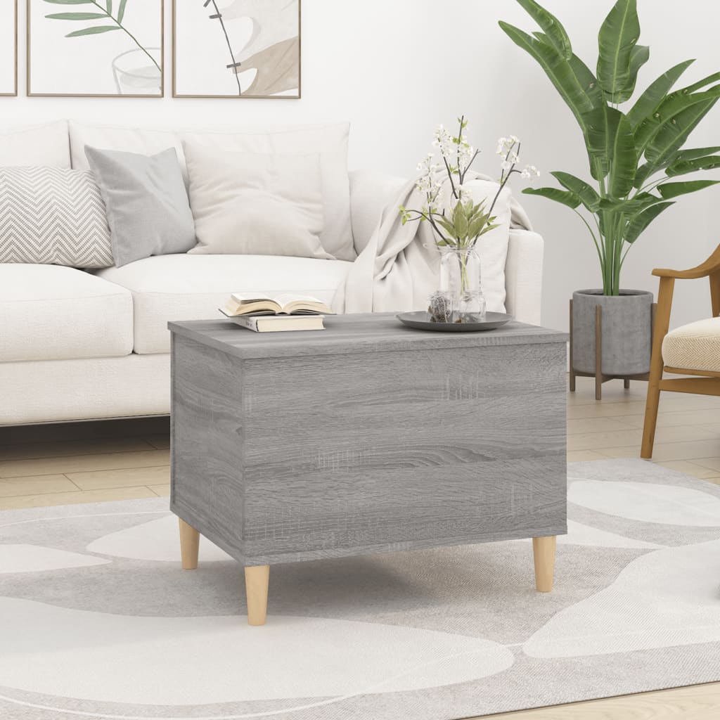 Coffee Table Grey Sonoma 60x44.5x45 cm Engineered Wood