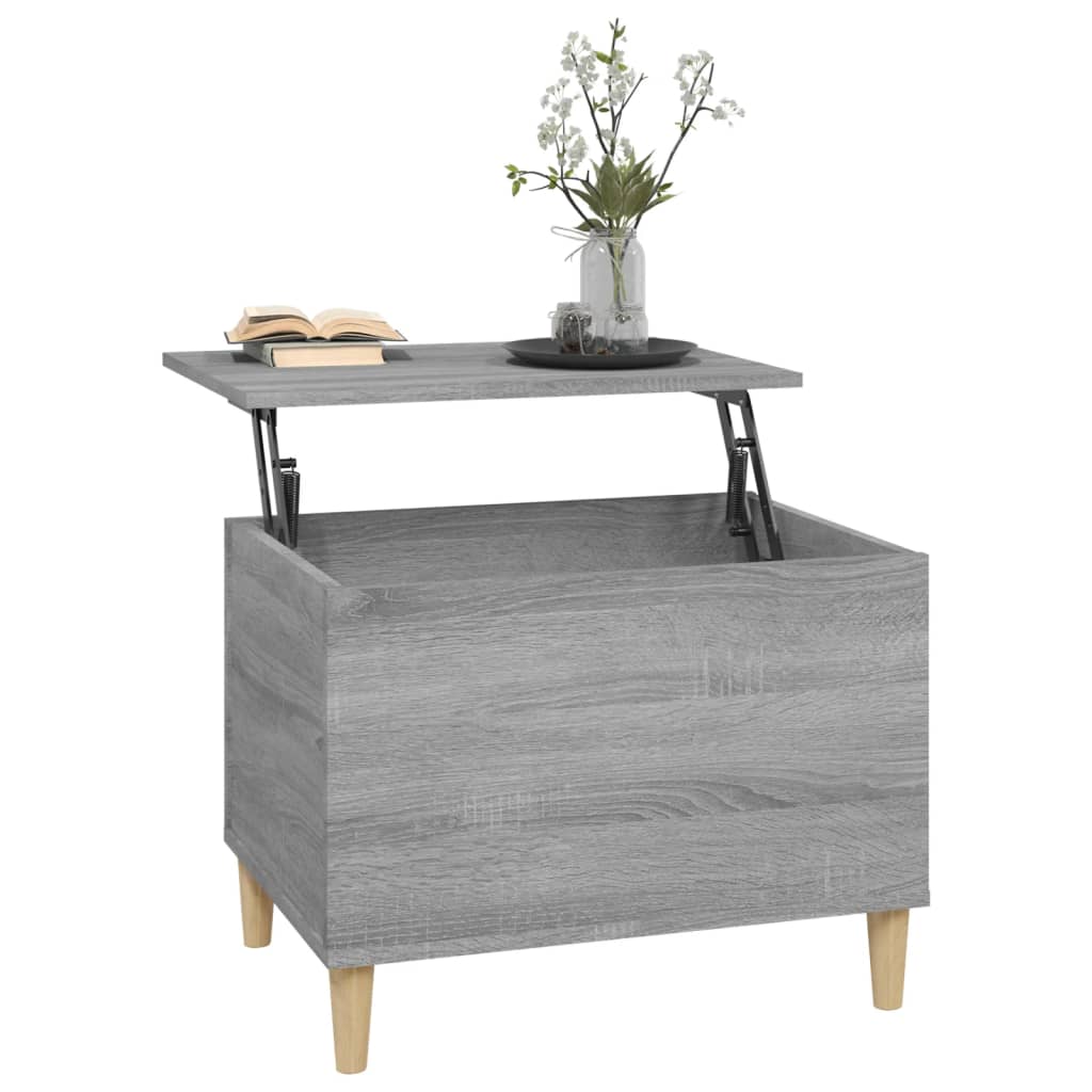 Coffee Table Grey Sonoma 60x44.5x45 cm Engineered Wood