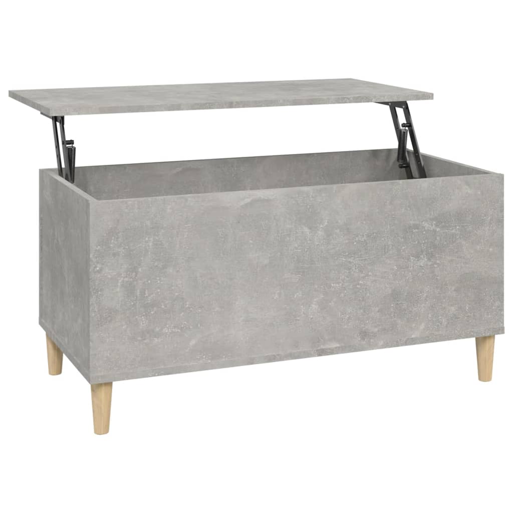 Coffee Table Concrete Grey 90x44.5x45 cm Engineered Wood