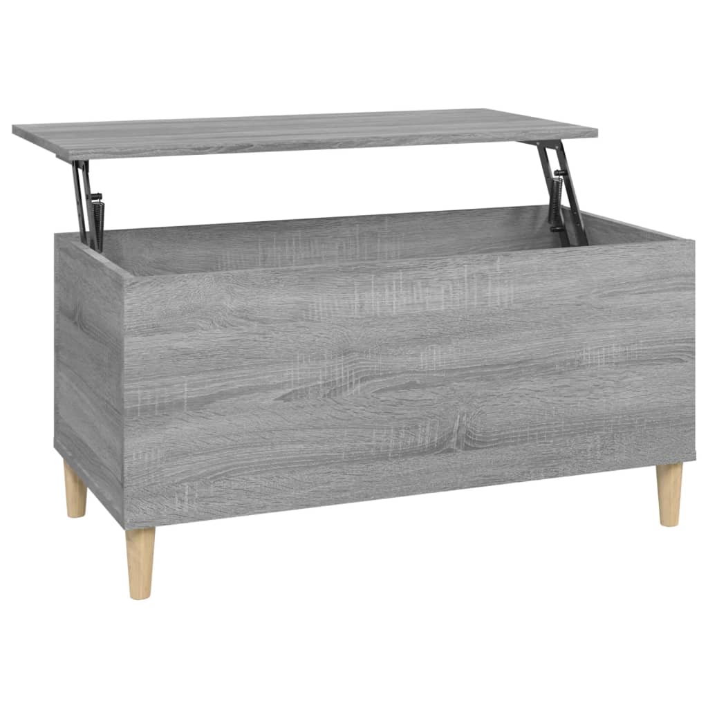 Coffee Table Grey Sonoma 90x44.5x45 cm Engineered Wood