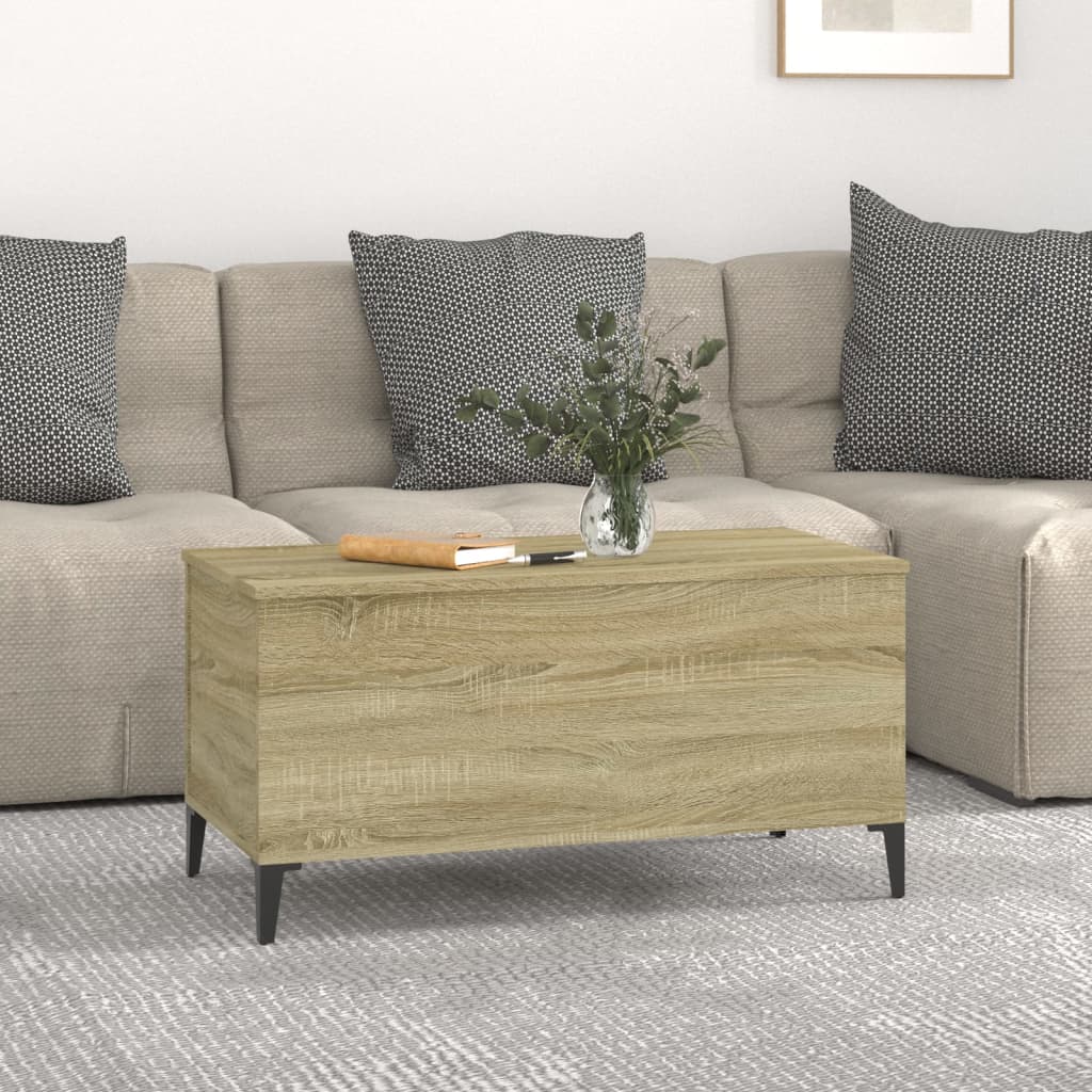 Coffee Table Sonoma Oak 90x44.5x45 cm Engineered Wood