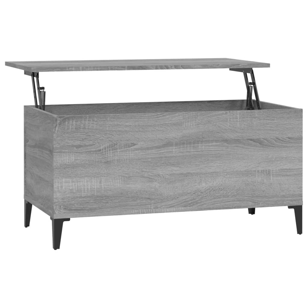 Coffee Table Grey Sonoma 90x44.5x45 cm Engineered Wood