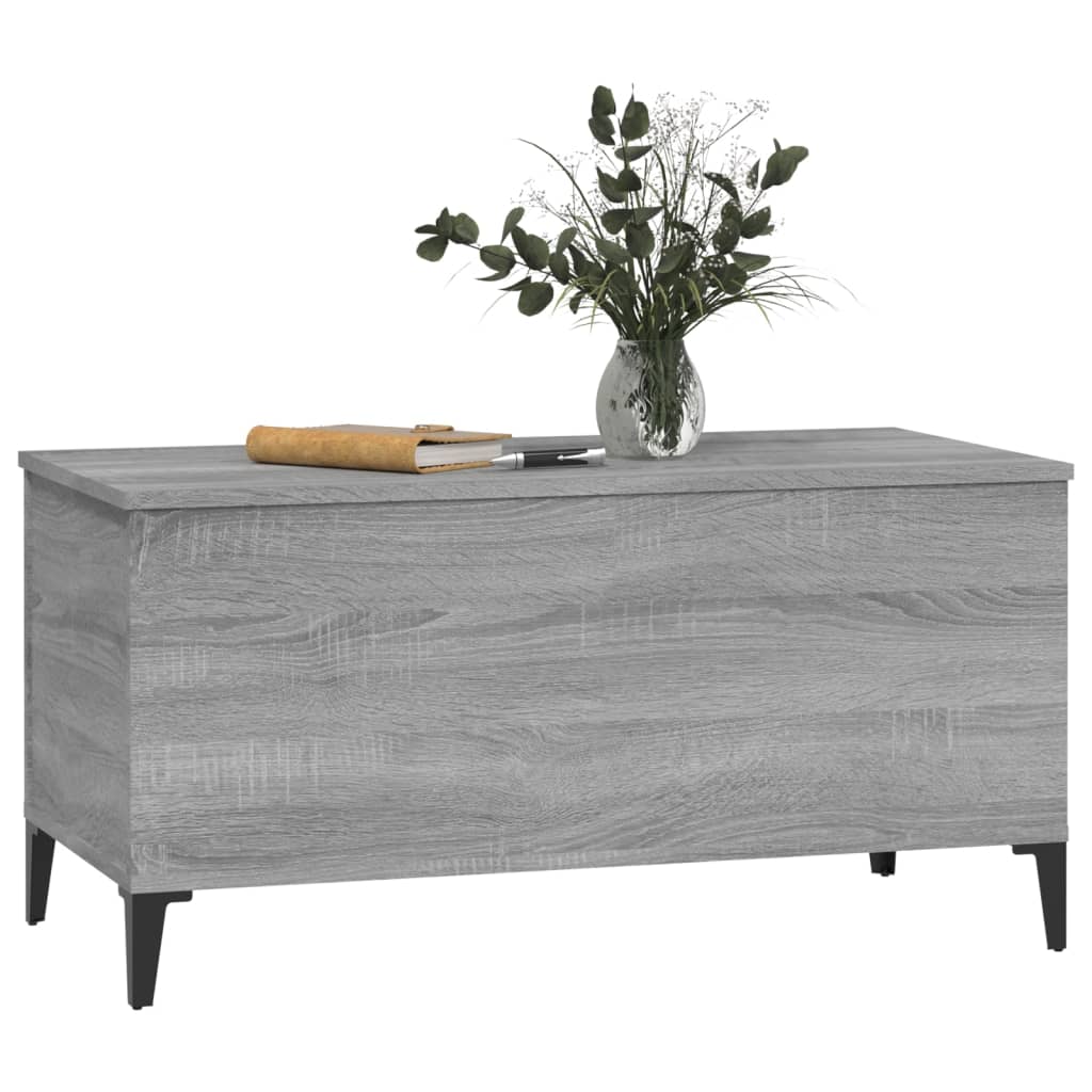 Coffee Table Grey Sonoma 90x44.5x45 cm Engineered Wood