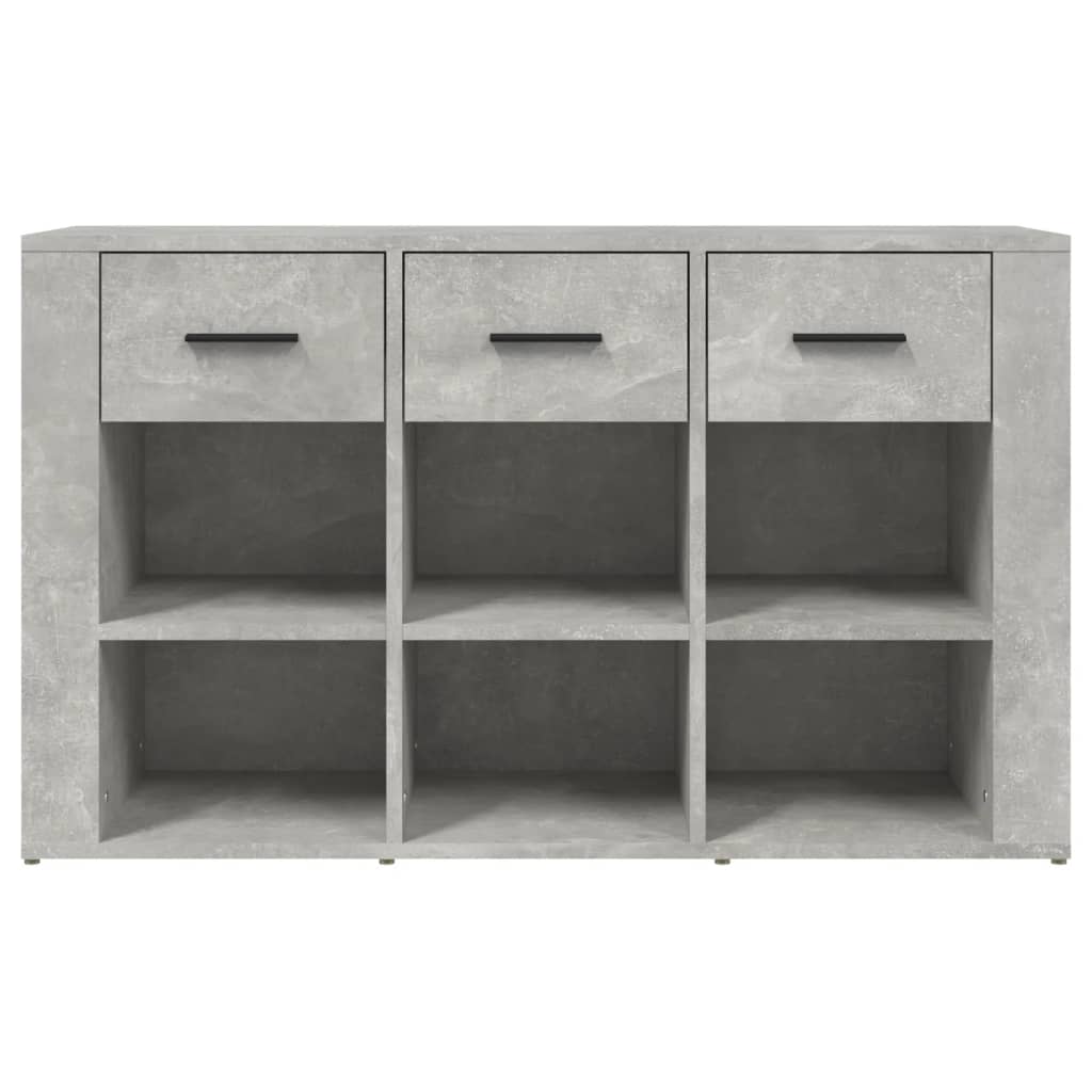 Sideboard Concrete Grey 100x30x59.5 cm Engineered Wood