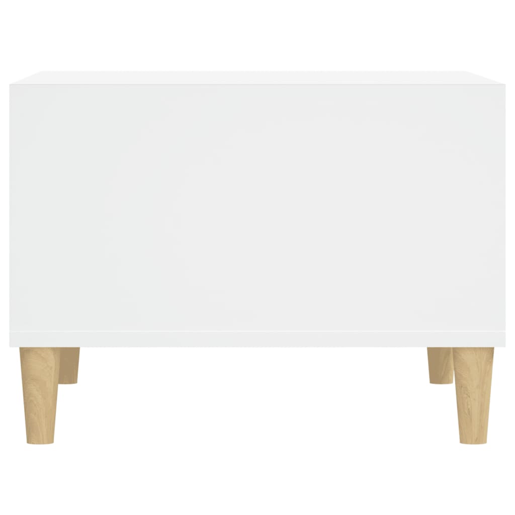 Coffee Table White 60x50x36.5 cm Engineered Wood