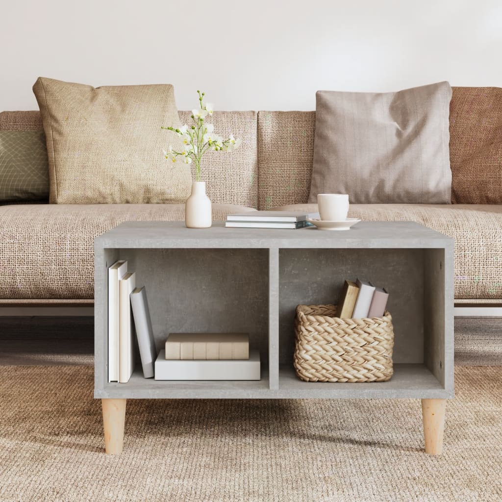 Coffee Table Concrete Grey 60x50x36.5 cm Engineered Wood