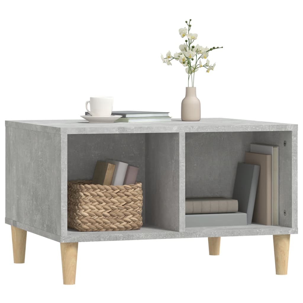 Coffee Table Concrete Grey 60x50x36.5 cm Engineered Wood