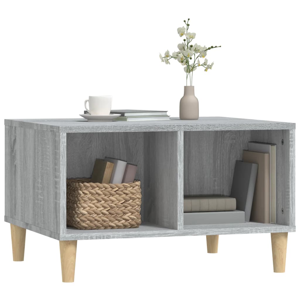 Coffee Table Grey Sonoma 60x50x36.5 cm Engineered Wood