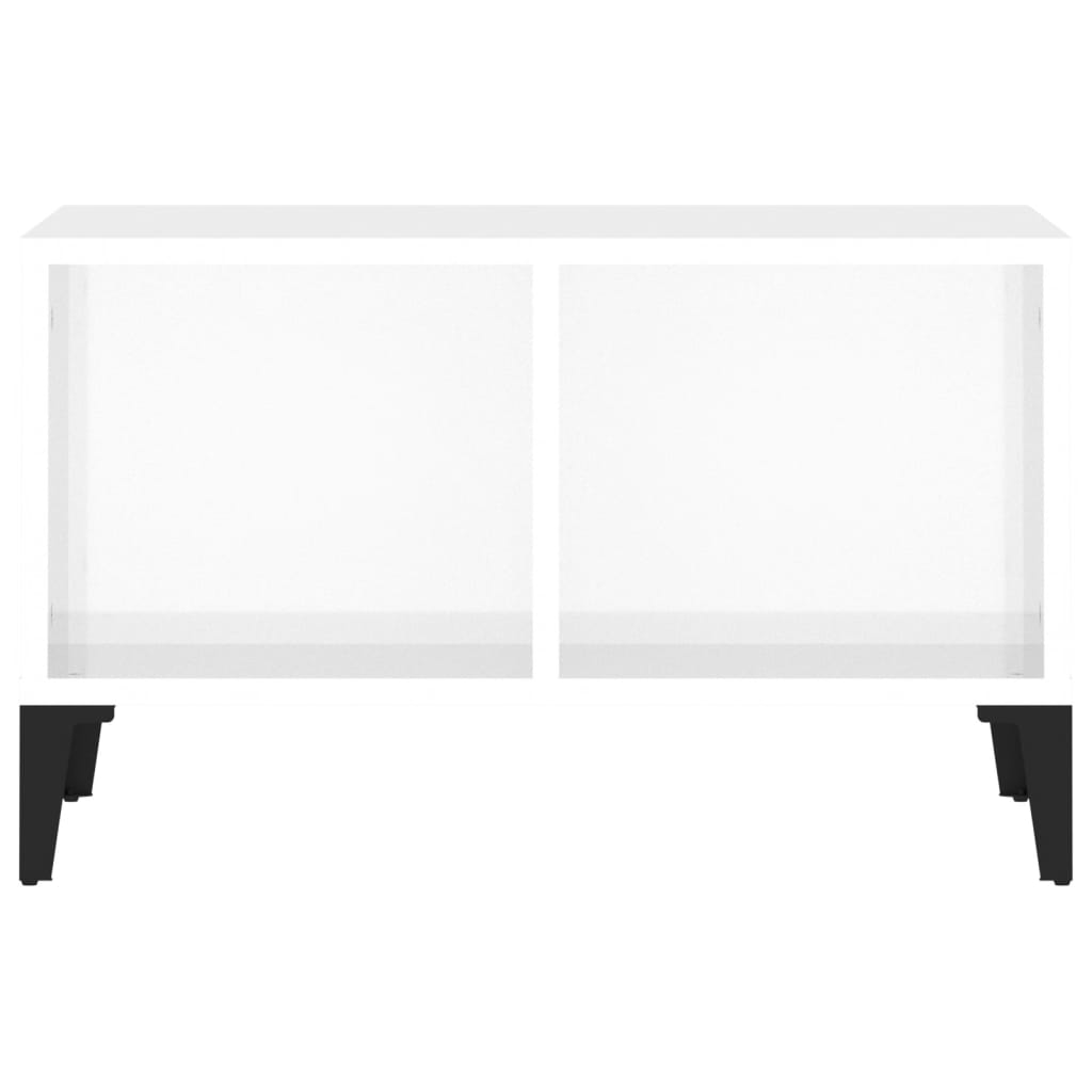 Coffee Table High Gloss White 60x50x36.5 cm Engineered Wood