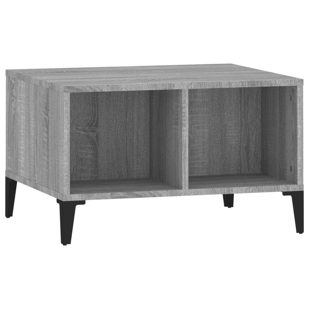 Coffee Table Grey Sonoma 60x50x36.5 cm Engineered Wood