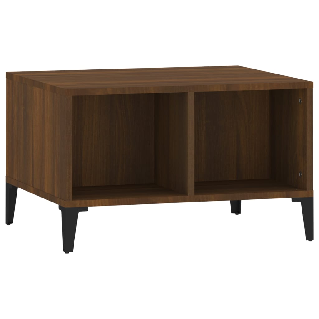 Coffee Table Brown Oak 60x50x36.5 cm Engineered Wood