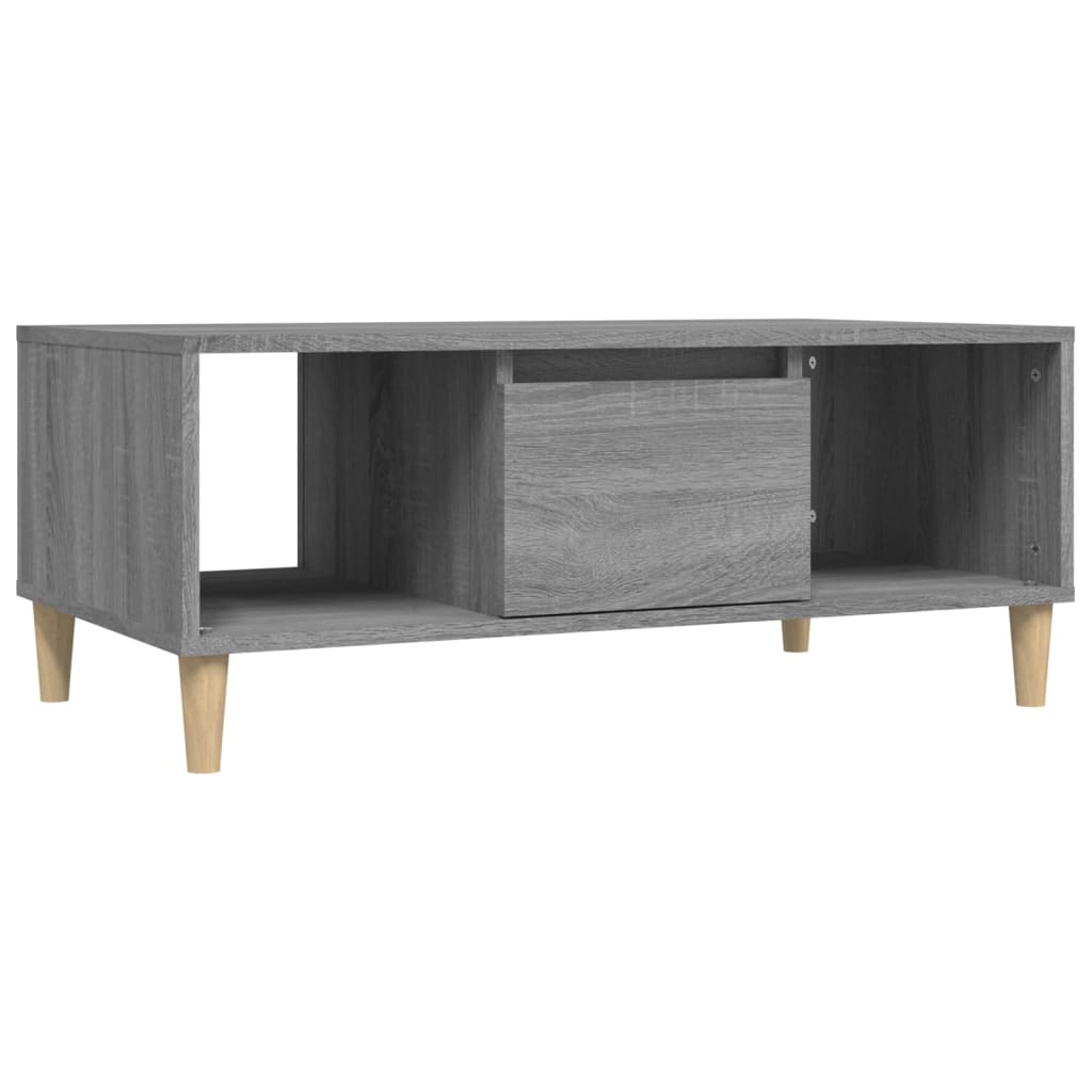 Coffee Table Grey Sonoma 90x50x36.5 cm Engineered Wood