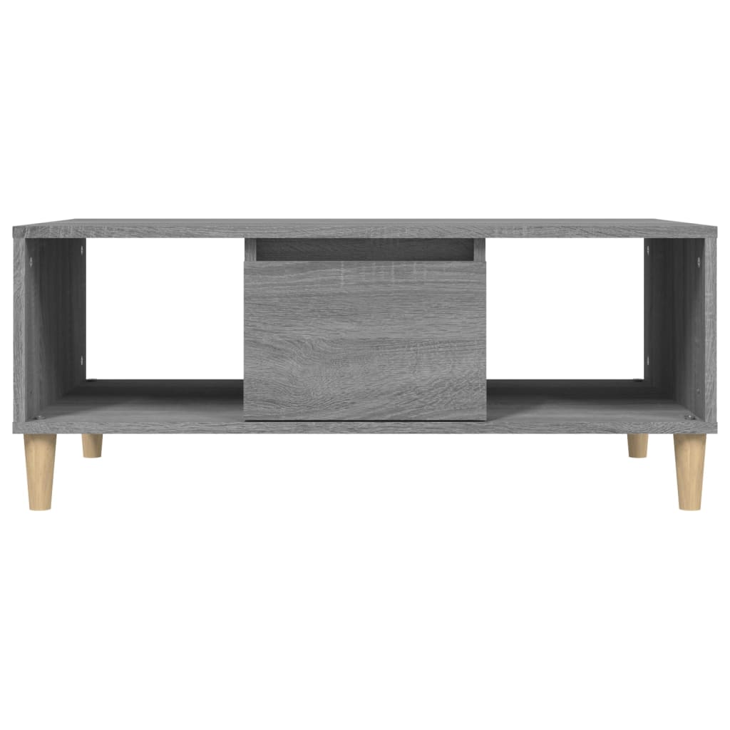 Coffee Table Grey Sonoma 90x50x36.5 cm Engineered Wood