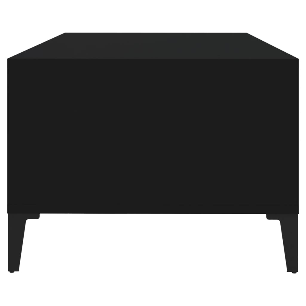 Coffee Table Black 90x50x36.5 cm Engineered Wood