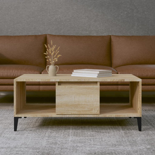 Coffee Table Sonoma Oak 90x50x36.5 cm Engineered Wood