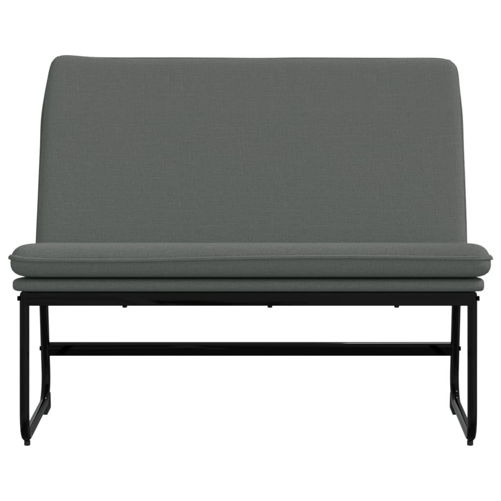 Bench Dark Grey 100x75x76 cm Fabric