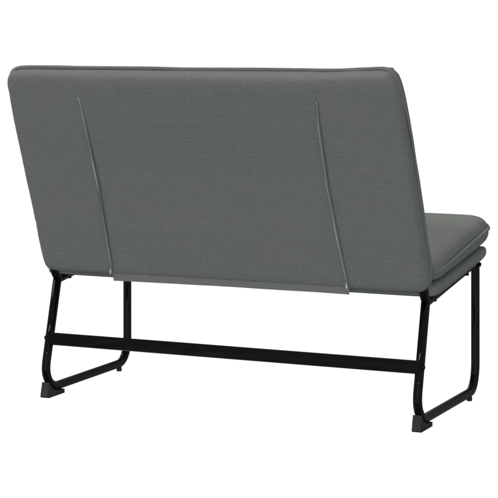 Bench Dark Grey 100x75x76 cm Fabric