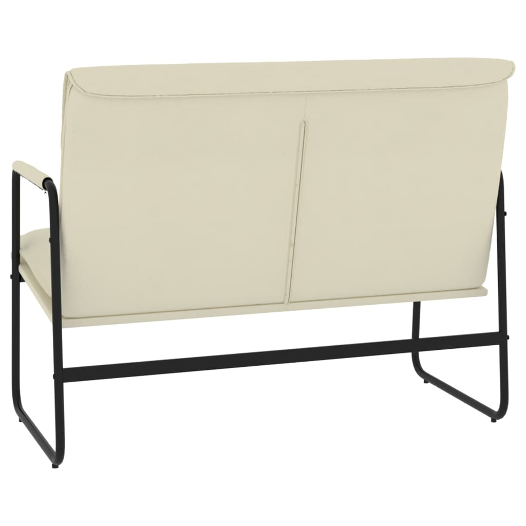 Bench Cream 100x64x80 cm Faux Leather