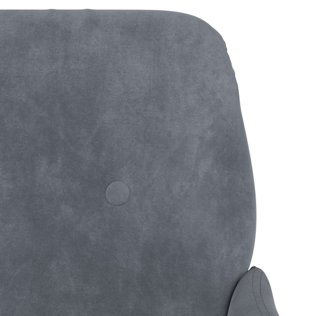 Bench Dark Grey 108x79x79 cm Velvet