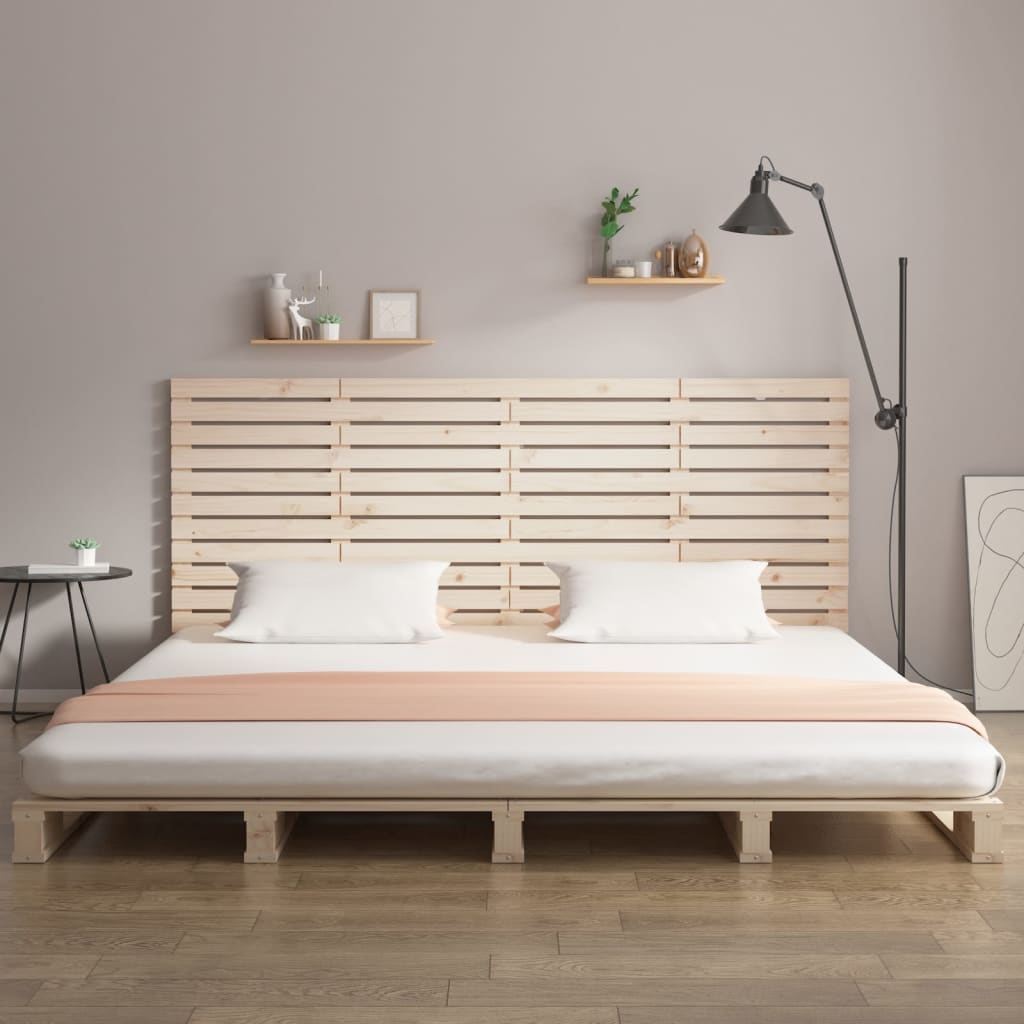 Wall Headboard 156x3x91.5 cm Solid Wood Pine