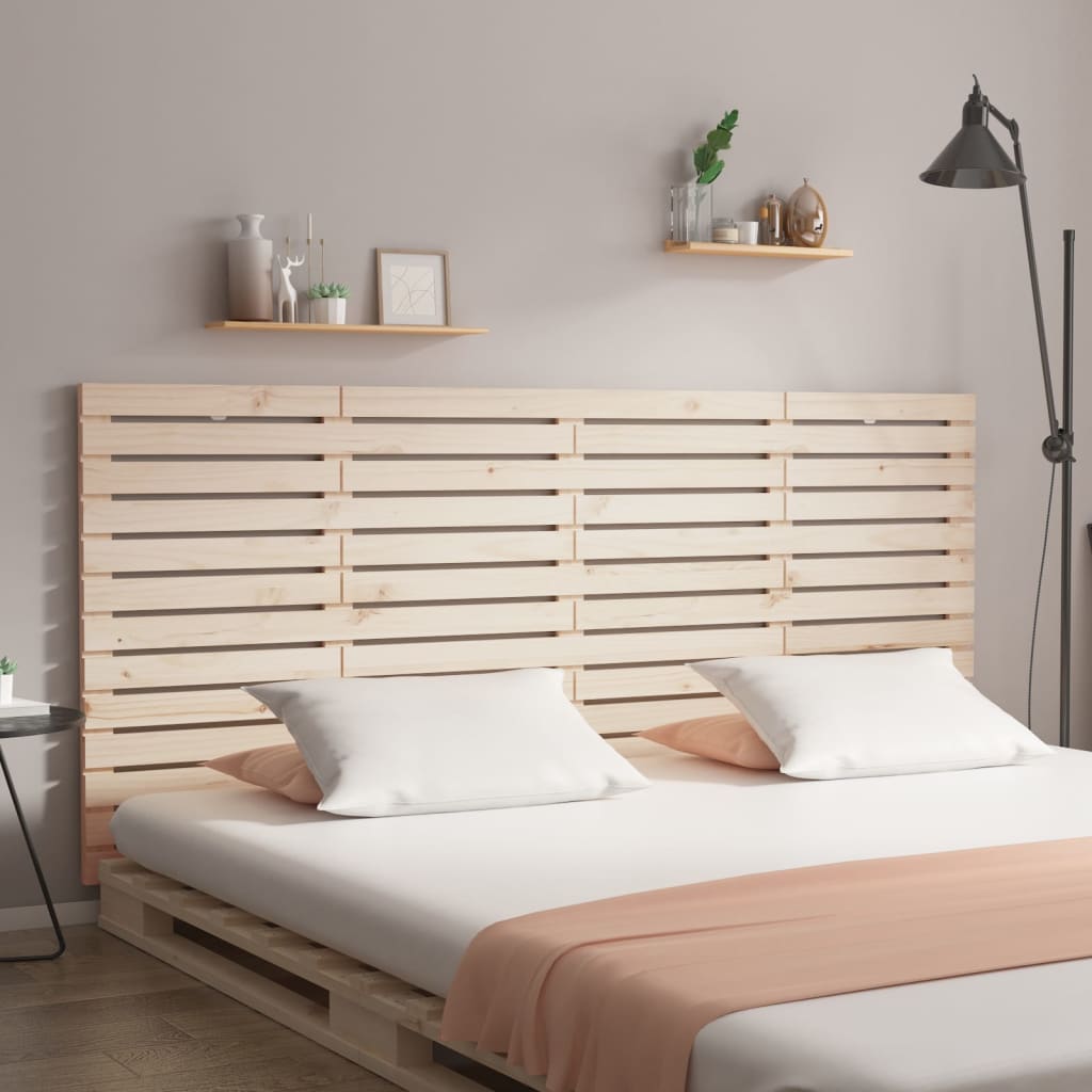 Wall Headboard 156x3x91.5 cm Solid Wood Pine