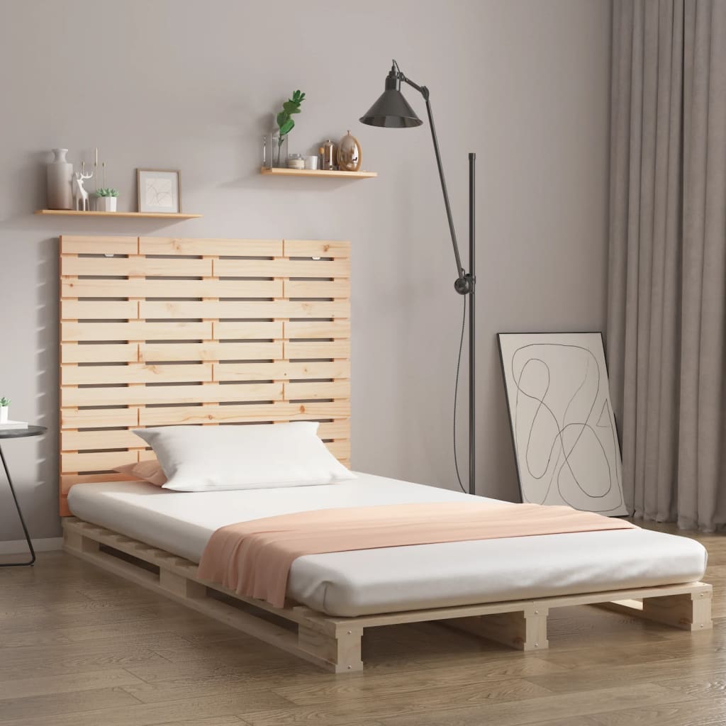 Wall Headboard 141x3x91.5 cm Solid Wood Pine