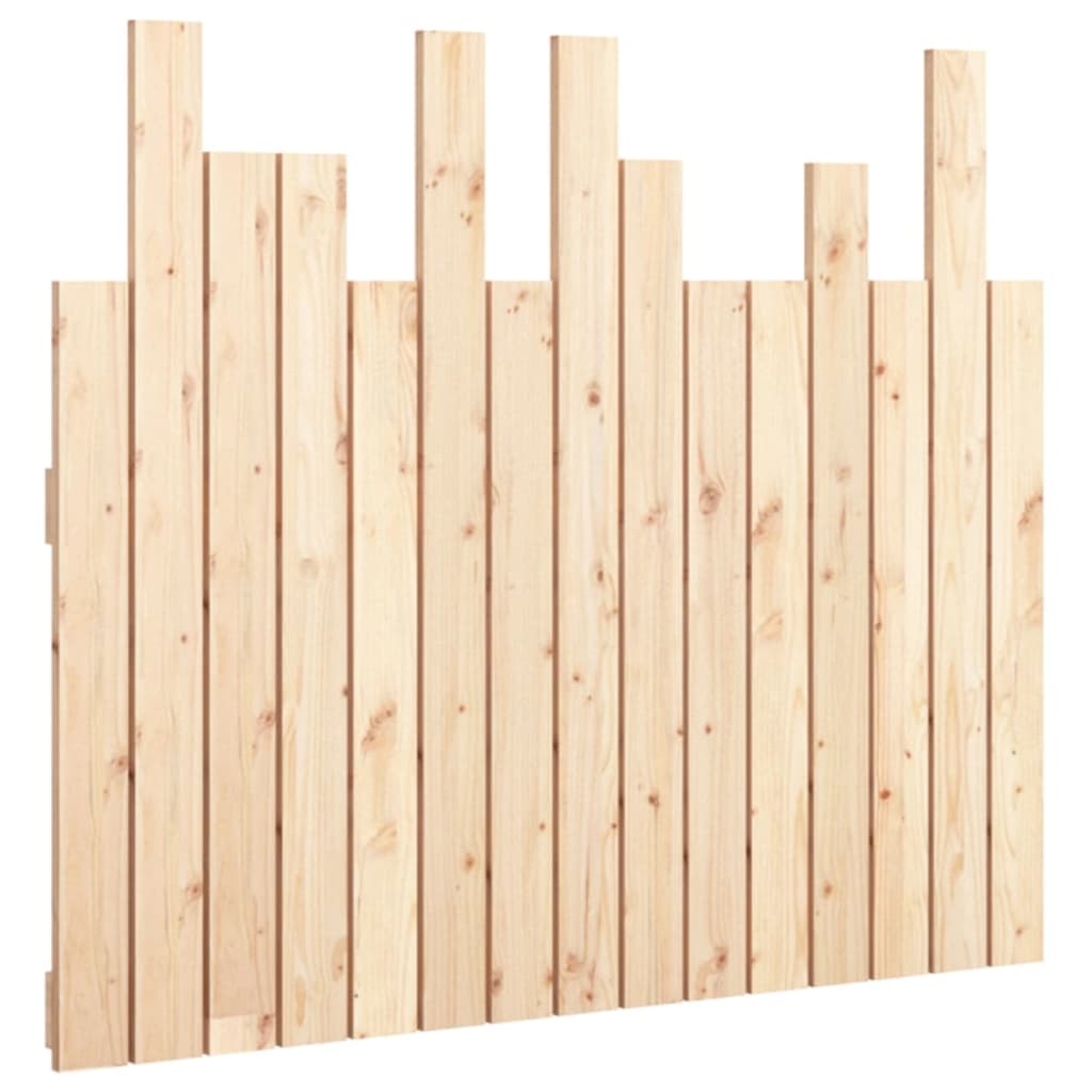 Wall Headboard 95.5x3x80 cm Solid Wood Pine