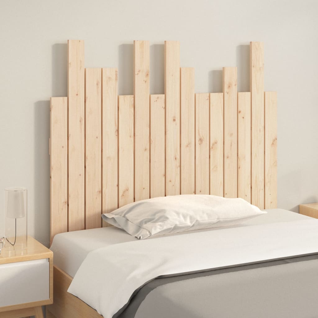 Wall Headboard 95.5x3x80 cm Solid Wood Pine