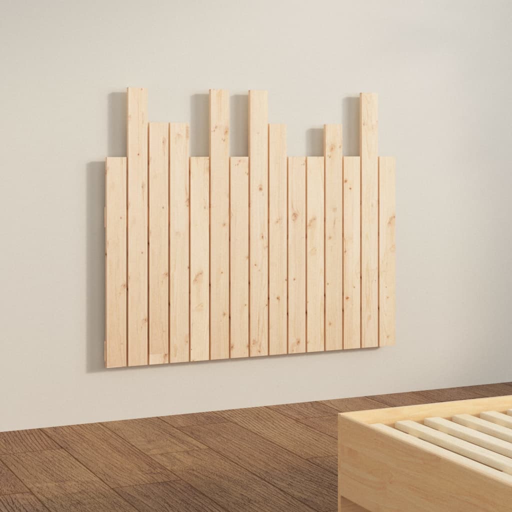 Wall Headboard 95.5x3x80 cm Solid Wood Pine