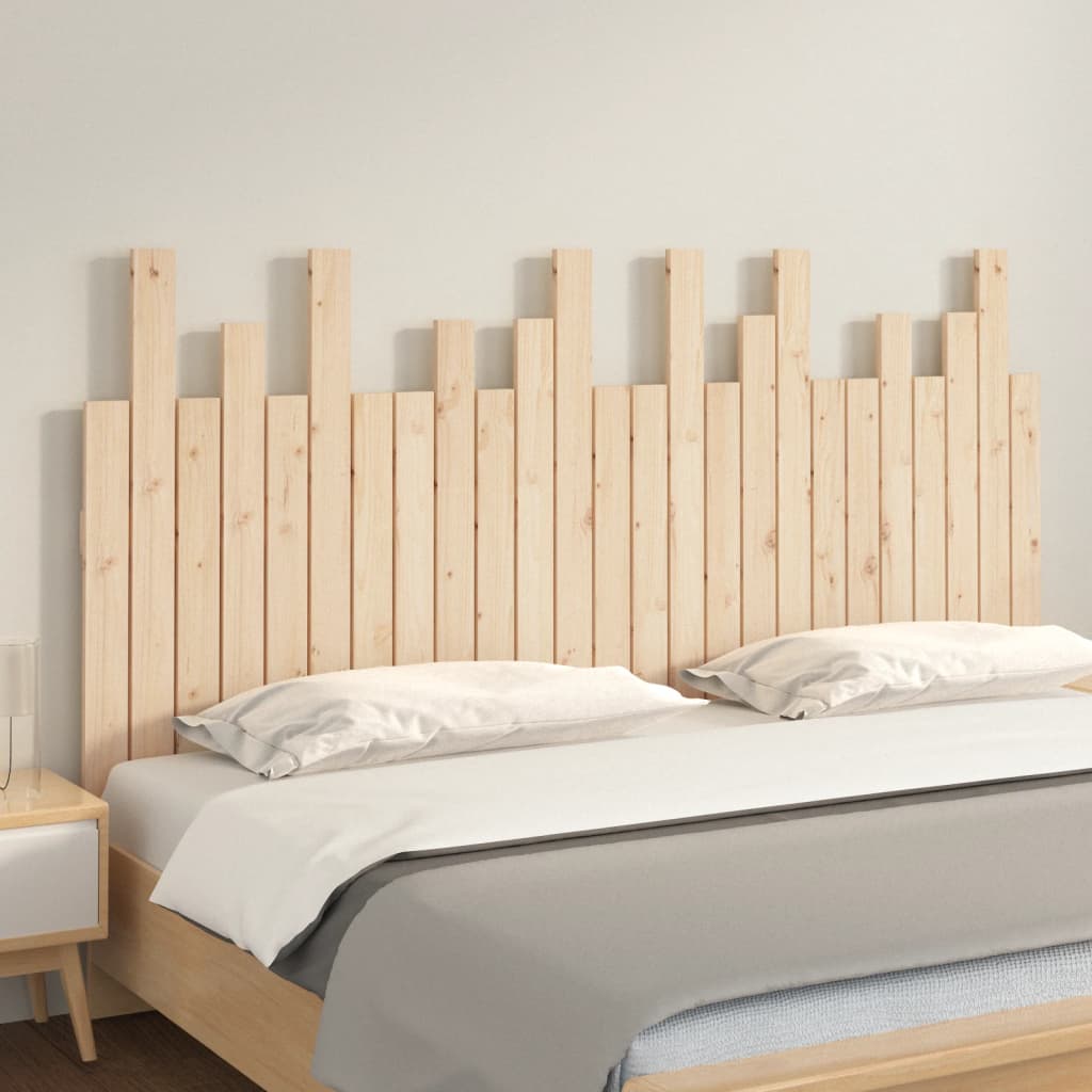 Wall Headboard 159.5x3x80 cm Solid Wood Pine