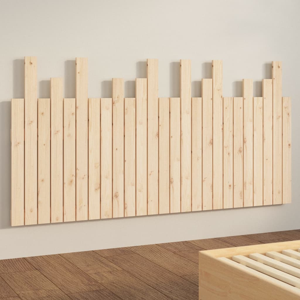 Wall Headboard 159.5x3x80 cm Solid Wood Pine