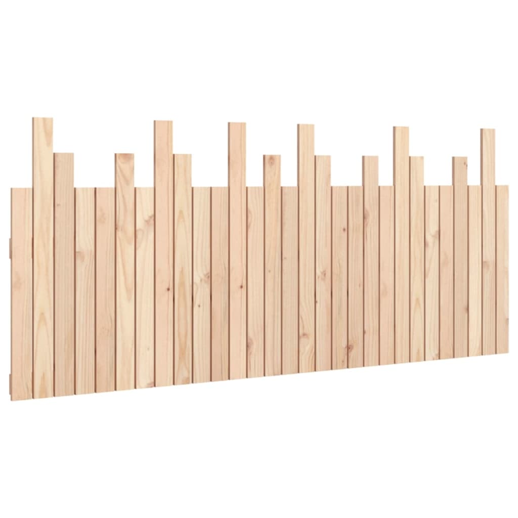 Wall Headboard 185x3x80 cm Solid Wood Pine