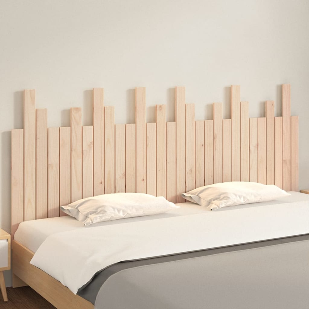 Wall Headboard 185x3x80 cm Solid Wood Pine