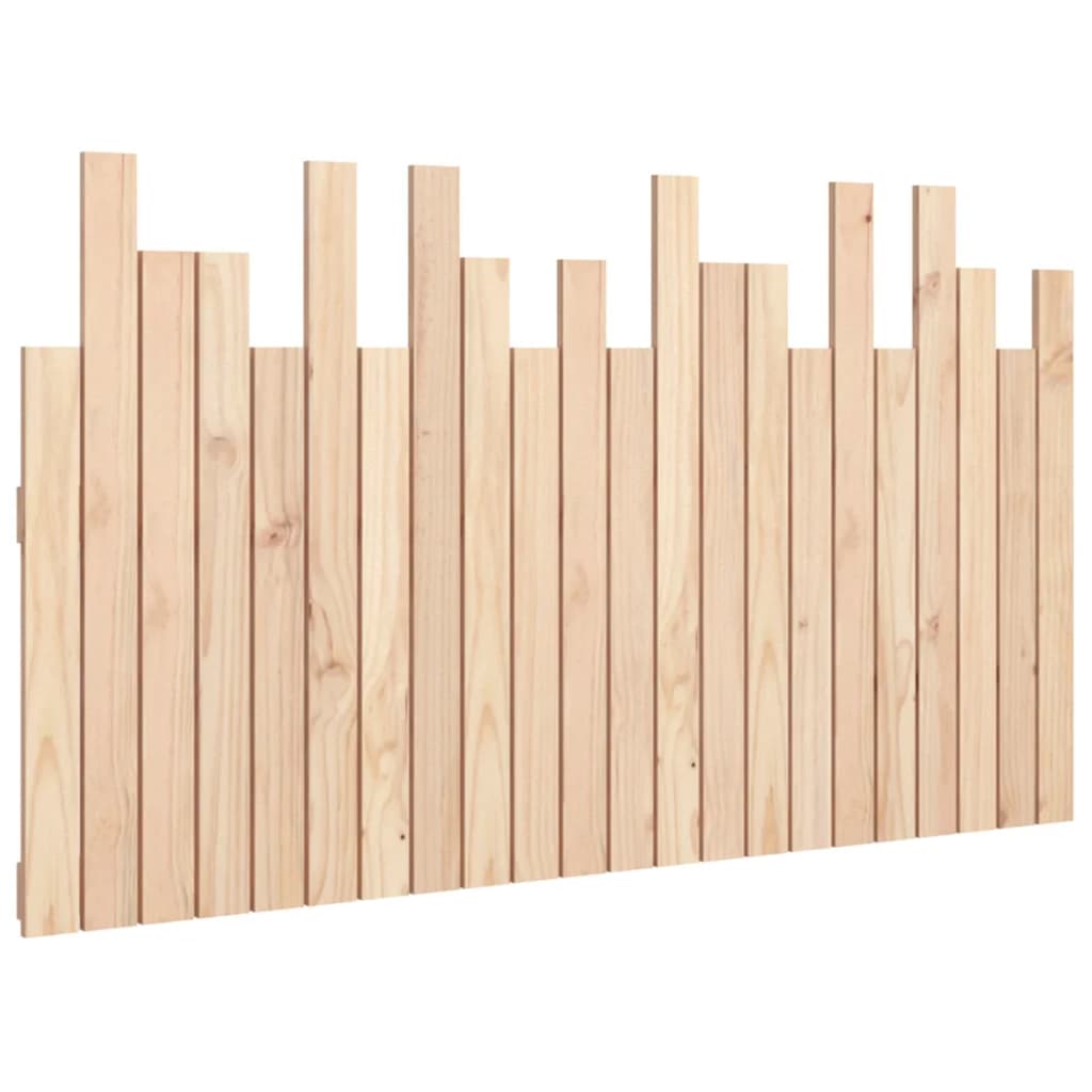 Wall Headboard 140x3x80 cm Solid Wood Pine