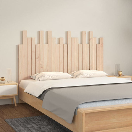 Wall Headboard 140x3x80 cm Solid Wood Pine