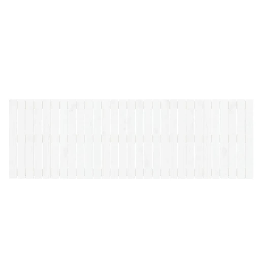 Wall Headboard White 185x3x60 cm Solid Wood Pine