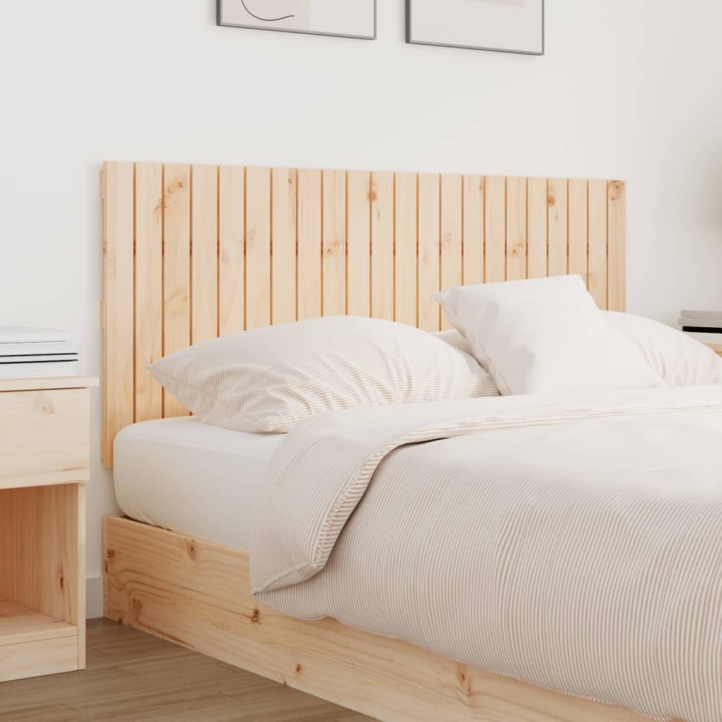 Wall Headboard 140x3x60 cm Solid Wood Pine