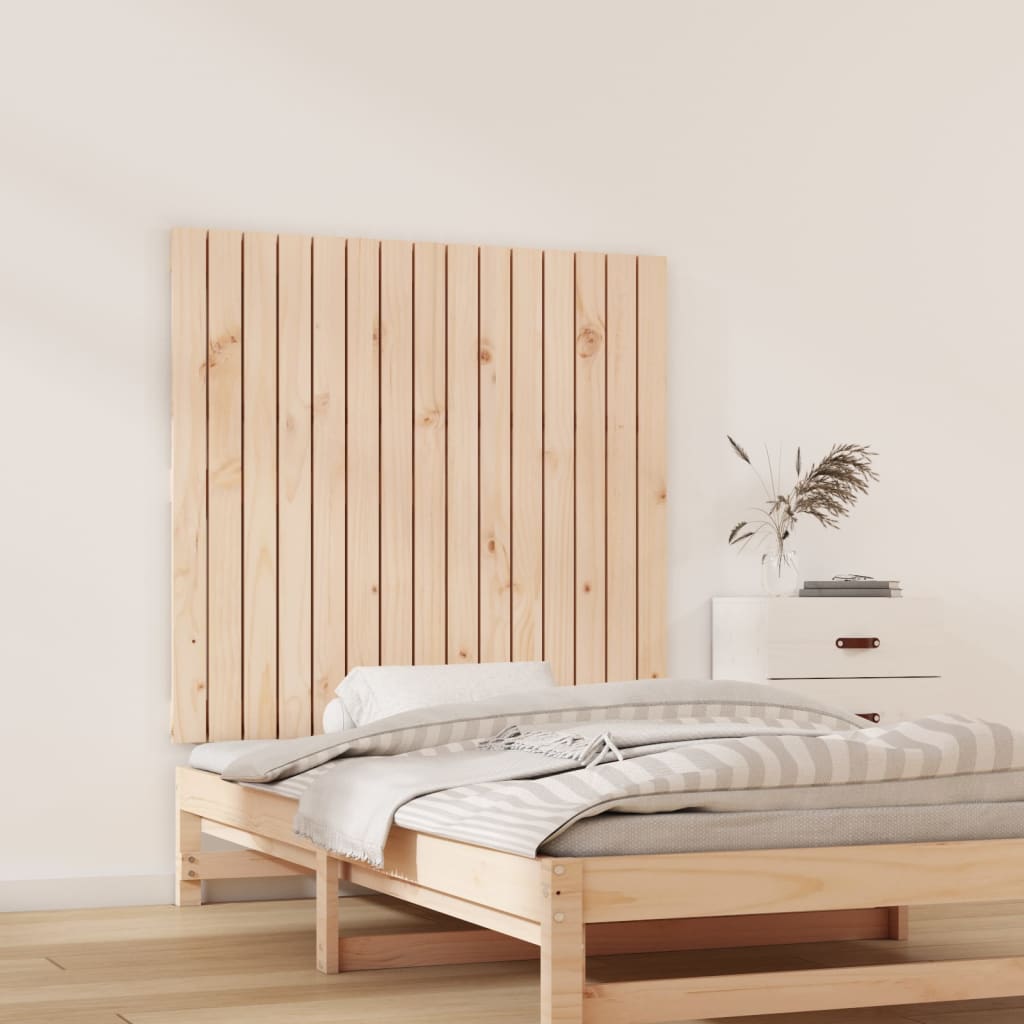 Wall Headboard 95.5x3x90 cm Solid Wood Pine