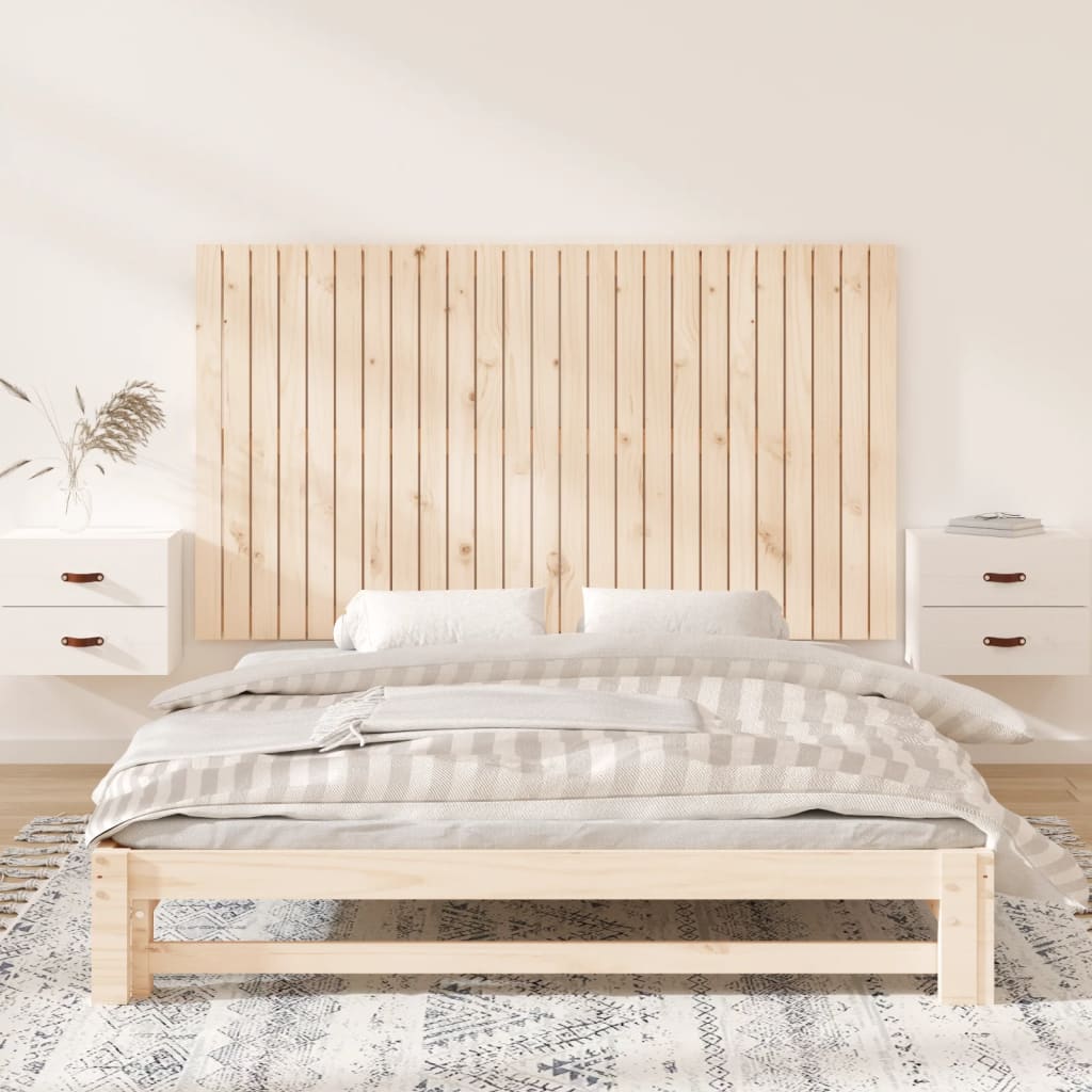 Wall Headboard 159.5x3x90 cm Solid Wood Pine