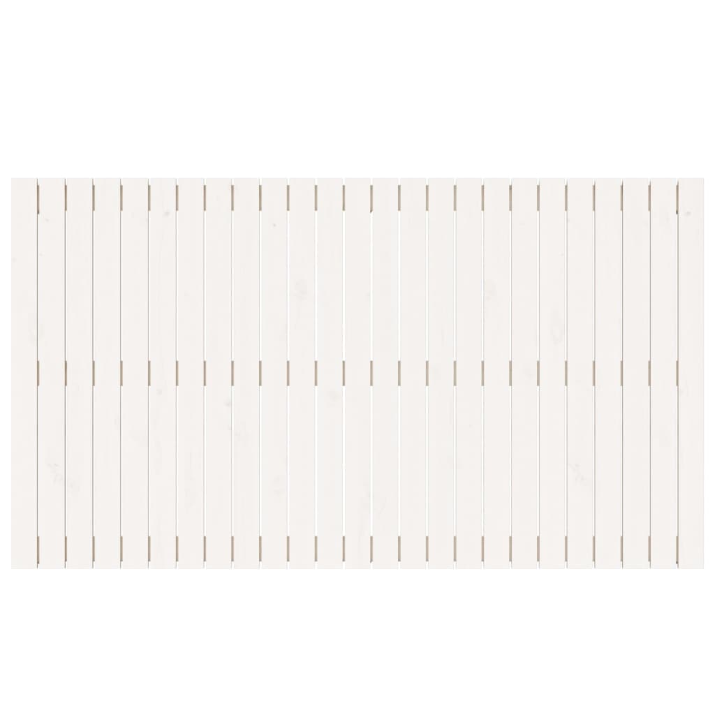 Wall Headboard White 159.5x3x90 cm Solid Wood Pine