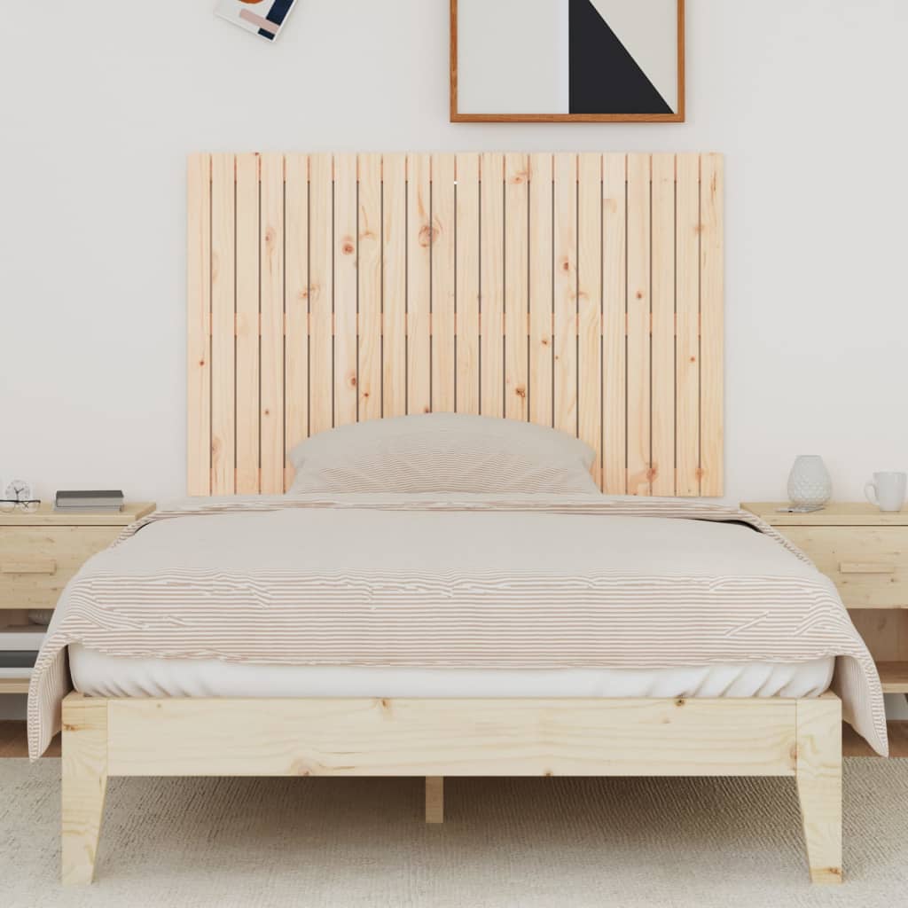 Wall Headboard 140x3x90 cm Solid Wood Pine