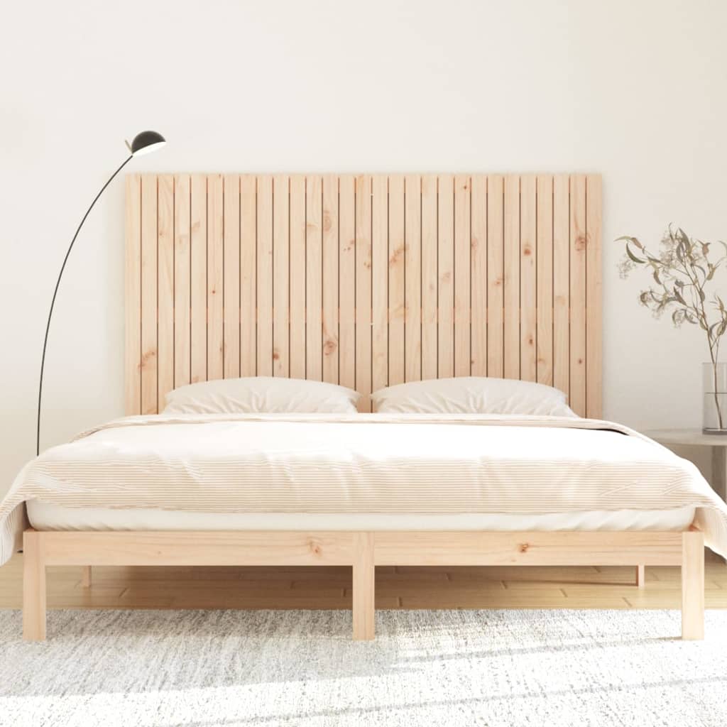 Wall Headboard 185x3x110 cm Solid Wood Pine