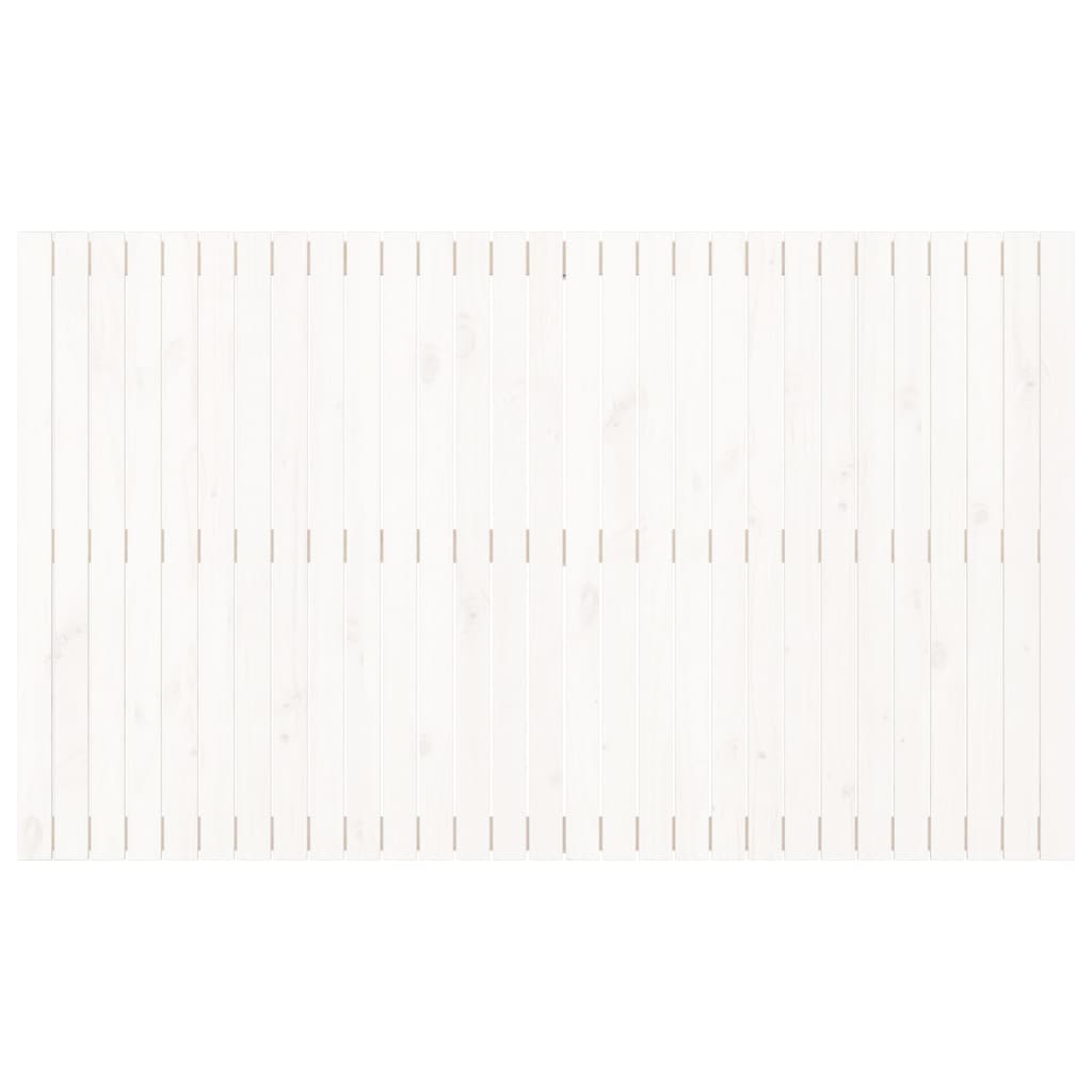 Wall Headboard White 185x3x110 cm Solid Wood Pine