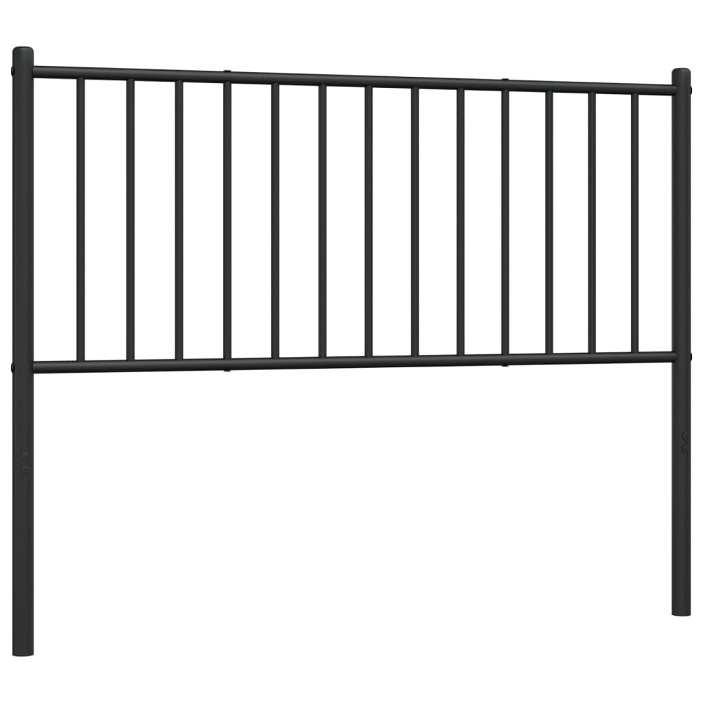 Metal Headboard Black 107 cm